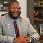 Director of Multicultural Student Affairs, Jameco McKenzie, in his office.